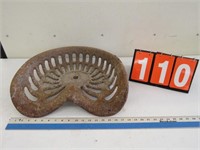 WALTER A WOOD CAST IRON IMPLEMENT SEAT