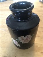 Antique Hand Painted Stoneware Bottle