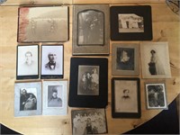 13 x Victorian Cabinet Cards