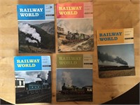 5 x 1970 RAILWAY WORLD British Publications