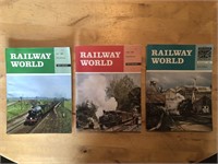 3 x 1968 RAILWAY WORLD British Publications
