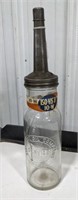 Vintage Indiana Standard Oil Company Glass Oil
