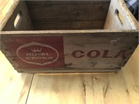 Antique ROYAL CROWN COLA Wooden Crate