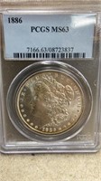 1886 Morgan Dollar MS63