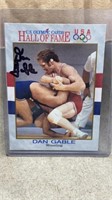 Dan Gable Autographed Hall of Fame Card