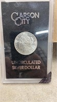 Carson City Uncirculated Silver Dollar