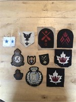 11 x Military Patches, Badges