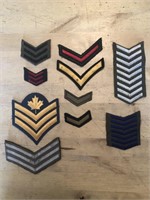 10 x Military Crests, Patches, Badges