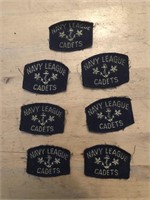 7 x NAVY LEAGUE CADETS Crests, Patches, Badges