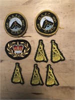 8 x MILITARY Crests, Patches, Badges