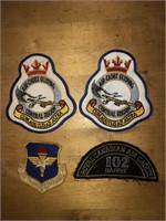 4 x AIR CADETS Crests, Patches, Badges
