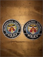 2 x Metro Toronto Police Crests