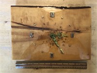 Laquered Wood Slab Clock
