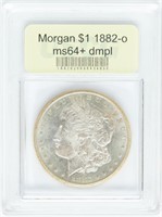 Coin 1882-O Morgan Silver Dollar - USCG MS64+ DMPL
