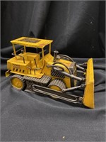 Metal decorative crawler tractor. 10 inches long