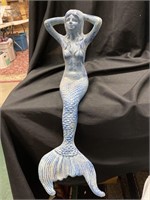 Cast-iron mermaid. 19 inches long