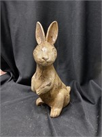 Cast iron rabbit. 11 inches tall
