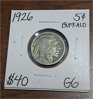 1926 Buffalo Nickel - Graded G6
