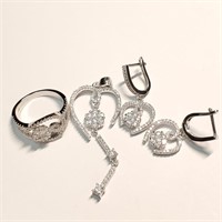 $200 Silver CZ Set