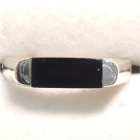 $120 Silver Onyx Ring