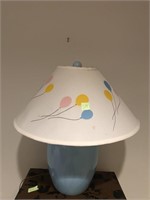 Ceramic Lamp with Balloon Decorated Shade