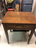 Walnut Cased Sewing Stand