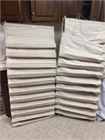 3 Custom Made Roman Shades (color beige/white)