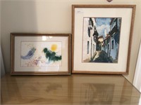 (2) Pieces Framed Wall Art