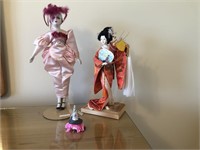 Pair of Dolls on Stands