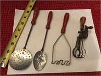 Antique toy utensil lot