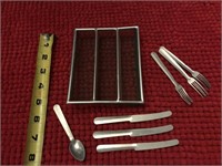 Partial aluminum cutlery set made in USA