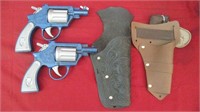 Pair of Toy Pistols and Holsters