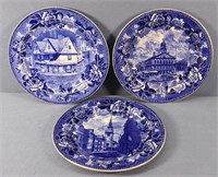 (3) Wedgewood Transfer Decorated Plates