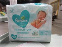 Pampers Sensitive 3 pack baby wipes