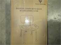 Shower chair with back