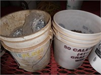 2 pails old hardware-nails,screws,bolts,etc.