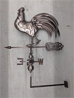Large metal Rooster weathervane with mount. About