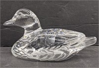 Waterford crystal duck. About 5.75in wide.
