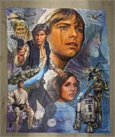 Star Wars polyester blanket. About 5ft x 4ft.