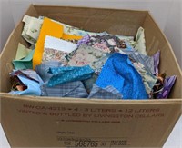 Box of Mix Fabric Swatches/Remnants, Varying