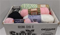 Box of Mix Yarn, Various Weights/Materials