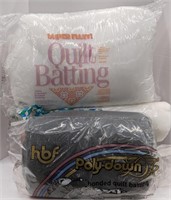 Lot of Various Poly Fill and Quilt Batting