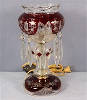 C. 1940 Ruby Cut to Clear Mantle Lustre