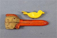 (2) Figural Bird Nutcrackers