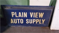 Plainview Auto Supply Plastic Sign