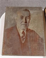 Wood Print Block- Woodrow Wilson