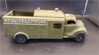 Hubley Bell Telephone Metal Truck w/Winch