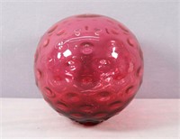 Victorian Era Cranberry Glass Gazing Ball