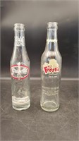 2 Soda Bottles- Frostie & King Size Grapette