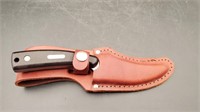 Old Timer Schrade USAS 152 Knife w/Leather Sheath